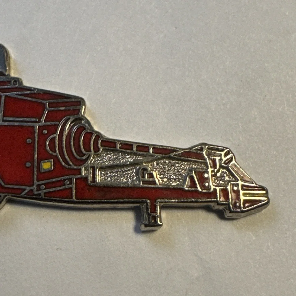 Vintage Red Farm Hay Baler Machine Watch Fob Key Chain Charm Pendant Free Ship